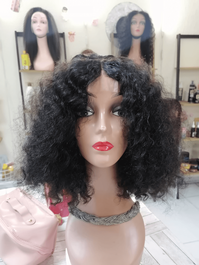 Perruque Boucle — Curly bob noir · volume généreux — Beauty's House